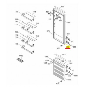 ACCESORIO DE ENCAJE PARA TIRADOR DE FRIGORÍFICO LIEHBERR 4003-21