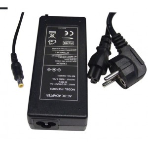 Carregador Compatível 19V, DC, 4,75A, 90W, 5,5X2,5mm Sem Pino Central