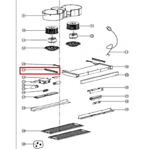 DESLIZADOR DE CAJÓN DE EXHAUSTOR BECKEN ALISIOS III 60CM IX