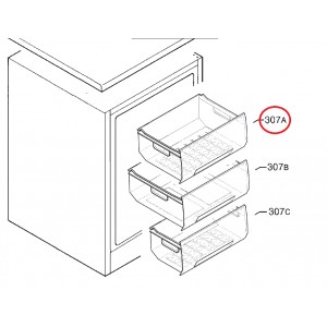1.ª GAVETA SUPERIOR ZANUSSI