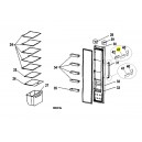 TAMPA ADJUNTA DE PUXADOR PUXADOR DE PORTA DE FRIGORIFICO HOTPOINT SDAH1831V