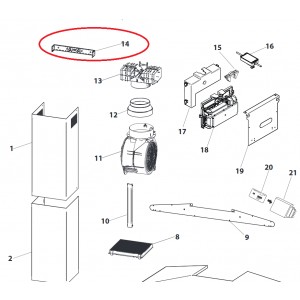 SUPORTE PAREDE EXAUSTOR HOTPOINT