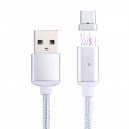 CABO USB TYPE-C MAGNÉTICO 1M (BRANCO)