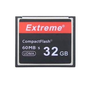 Tarjeta 32GB Extreme Compact Flash, 400X Read Speed, up to 60 MB/S