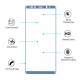 Protetor Vidro Temperado Samsung Galaxy Note 8 Azul