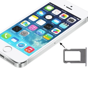 Suporte Cartao Sim Compativel C/ Iphone 5S Prateado