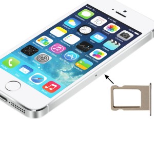 Suporte Cartao Sim Compativel C/ Iphone 5S Dourado