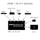 HDMI Switch 4 ENTRADAS e 1 SAÍDA C/Comando