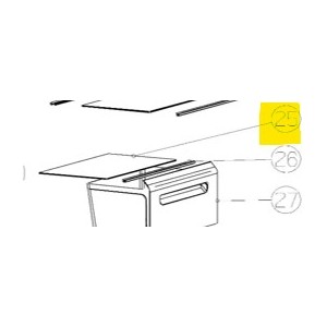 BALDA DE CRISTAL PARA CAJON VERDURAS