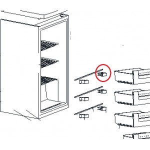 RIGHT RETAINER OF EVAPORATOR