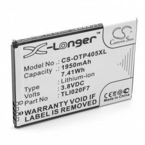 Bateria 7.41Wh 3.8V compatível c/ Alcatel One Touch Pixi 4 5 (TLI020F7)