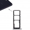 Suporte de Cartão SIM Compatível Asus Zenfone 4 Max ZC554KL Preto