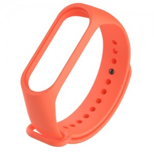 Pulseira de borracha para Xiaomi Mi Band 3 laranja