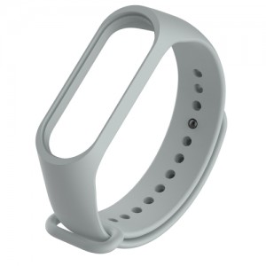 Pulseira de borracha para Xiaomi Mi Band 3 cinza