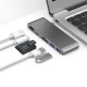 Adaptador USB-C / Tipo-C para USB3.0x2 Tipo-Cx1 , HDMI, Leitor de Cartões SD,Micro SD