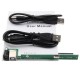 Adaptador USB 2.0 Universal Notebook External 12.7mm CD/DVD SATA Port Optical Drive Box Kit