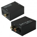 Conversor Analógico RCA para Digital ótico, coaxial, toslink, para Analógico RCA