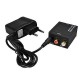 Conversor Analógico RCA para Digital ótico, coaxial, toslink, para Analógico RCA