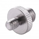 Adaptador tripé 1/4 polegadas macho para 3/8 polegadas macho