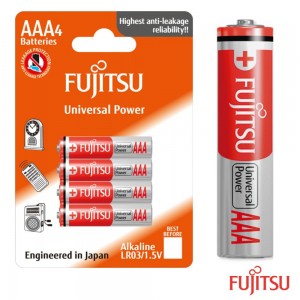 PILHA ALCALINA LR03/AAA 1.5V 4X BLISTER FUJITSU