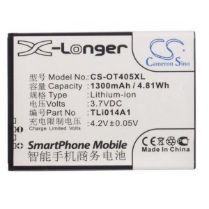 Bateria 3,7V-1300MAH compatível c/ Alcatel TLi014A1