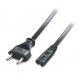 Cabo Alimentação Euro Macho / Tipo 8 - 2x0,75mm² 2mt 