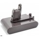 INTENSILO Akku schwarz für Dyson DC31, DC34, DC35 u.a. 22.8V, Typ B, 2500mAh