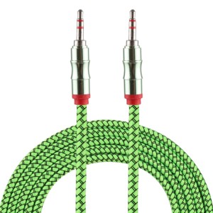 Cabo de áudio Jack 2m 3.5mm Verde