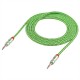 Cabo de áudio Jack 2m 3.5mm Verde