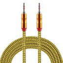 Cabo de áudio Jack 2m 3.5mm Amarelo