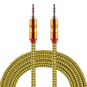 Cabo de áudio Jack 2m 3.5mm Amarelo
