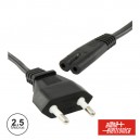 CABO ALIMENTAÇÃO AC PLANO / TIPO 8 IEC C7 2.5Mts