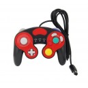 Comando compativel Gamecube/Wii vermelho/preto