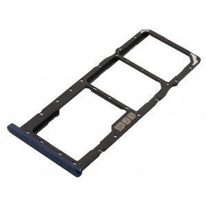 Bandeja Dual SIM + SD azul para Asus Zenfone Max Pro (M2), ZB631KL