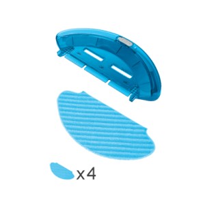 Suporte Mopa MicroFibra + 4 Mopas Aspirador Rowenta ZR690002