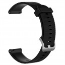Bracelete silicone Preto 22mm