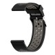Bracelete silicone Preto e Cinzento 22mm