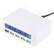 Carregador Multi USB C/ Display 40W com QC3.0, e 4 USB 2.4A