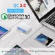 Carregador Multi USB C/ Display 40W com QC3.0, e 4 USB 2.4A