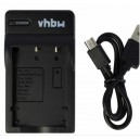 Carregador compatível c/ ficha micro USB Fuji NP-40, 60, 95, 120, etc