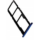 Bandeja Dual SIM + micro SD azul compatível c/ Huawei Y5 2018, DRA-L21 / DRA-LX3