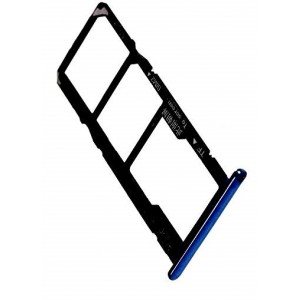 Bandeja Dual SIM + micro SD azul compatível c/ Huawei Y5 2018, DRA-L21 / DRA-LX3