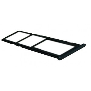 Bandeja Dual SIM/SD negra para Huawei Y7 (2018)