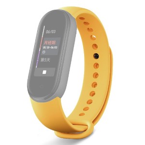 Pulseira de borracha Compativel C/  Xiaomi Mi Band 5 (Laranja) 