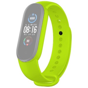 Pulseira de borracha Compativel C/  Xiaomi Mi Band 5 (Verde-azulado)