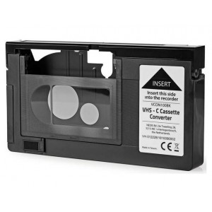 Conversor de Cassetes VHS-C - VHS Preto